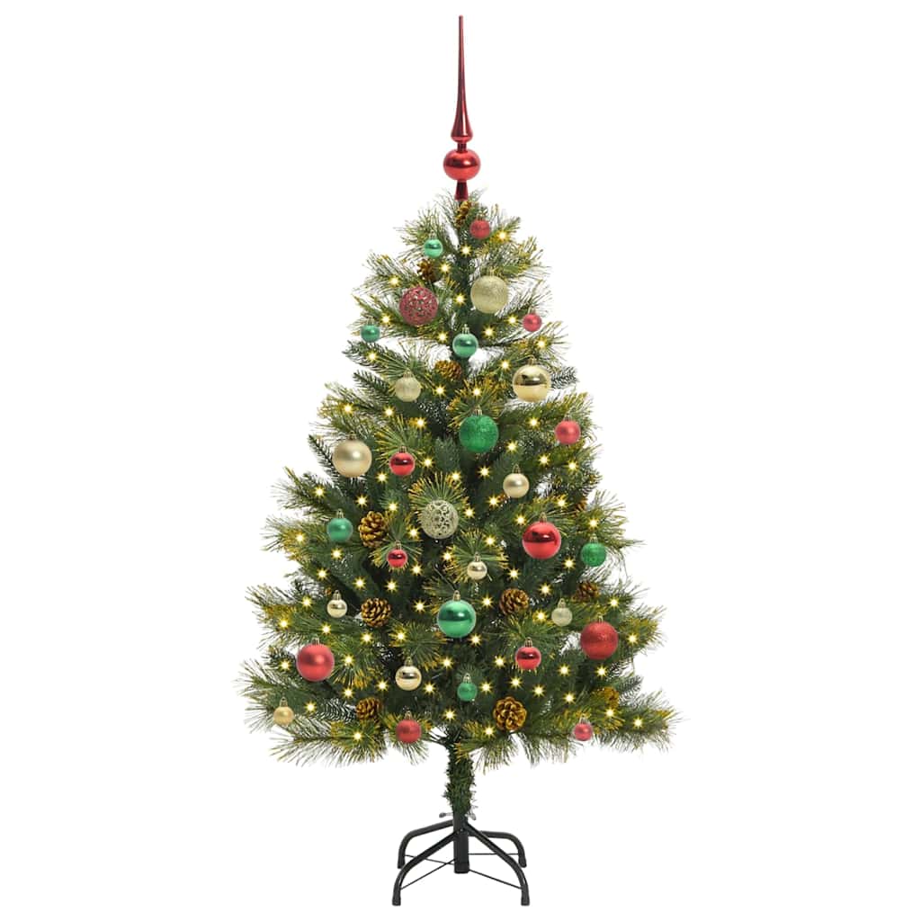 Sapin de Noël artificiel avec branches pliables et cônes 120 cm - XIOS