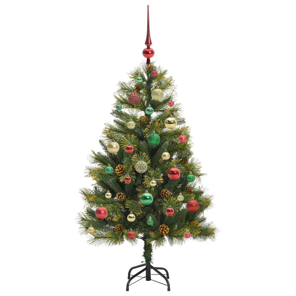 Sapin de Noël artificiel avec branches pliables et cônes 120 cm - XIOS