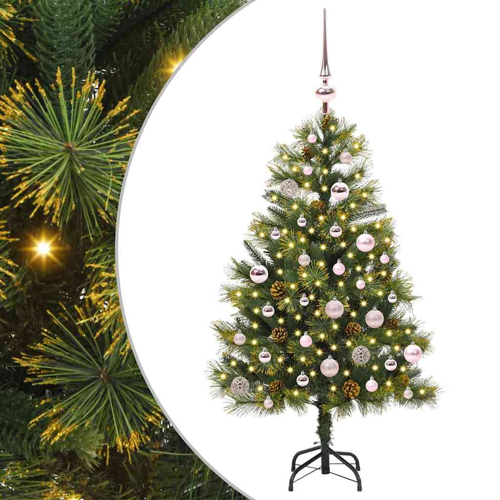 Sapin de Noël artificiel avec branches pliables et cônes 150 cm - XIOS