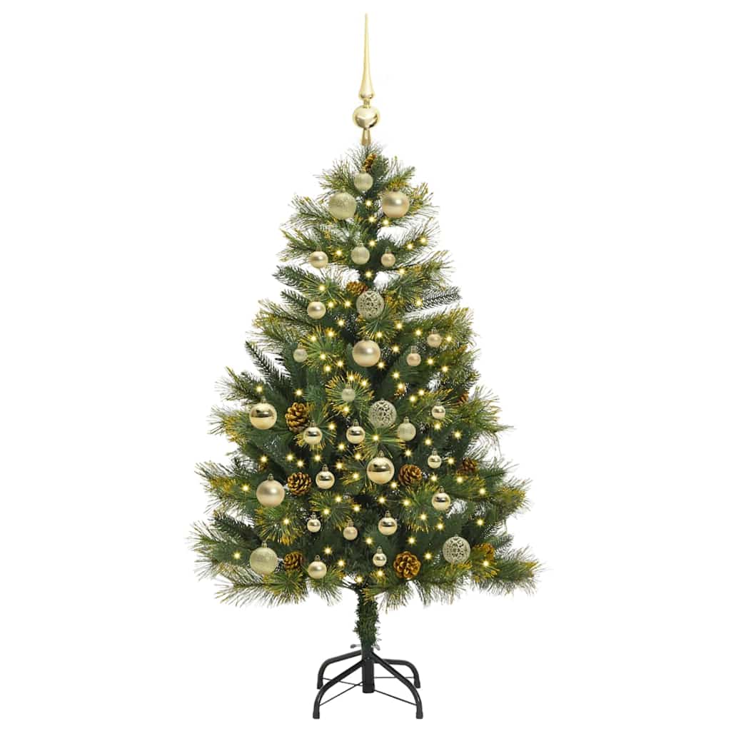 Sapin de Noël artificiel avec branches pliables et cônes 150 cm - XIOS