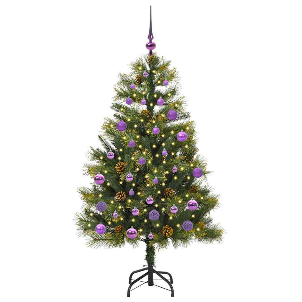 Sapin de Noël artificiel avec branches pliables et cônes 150 cm - XIOS