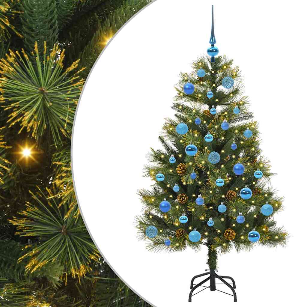 Sapin de Noël artificiel avec branches pliables et cônes 150 cm - XIOS