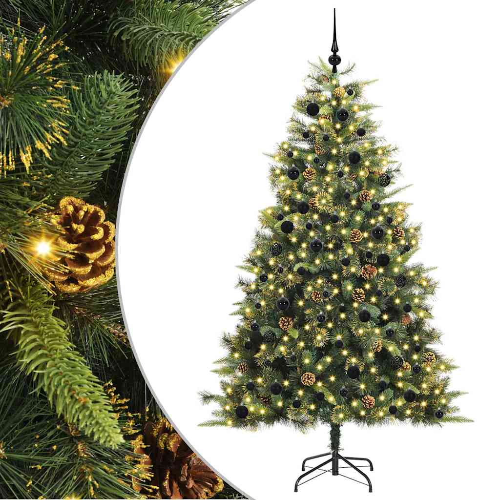 Sapin de Noël artificiel avec branches pliables et cônes 240 cm - XIOS