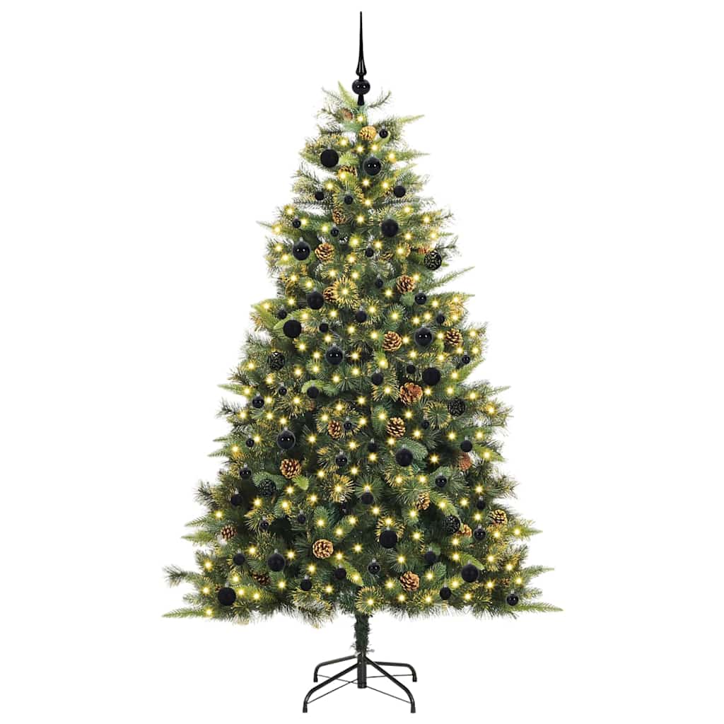 Sapin de Noël artificiel avec branches pliables et cônes 240 cm - XIOS