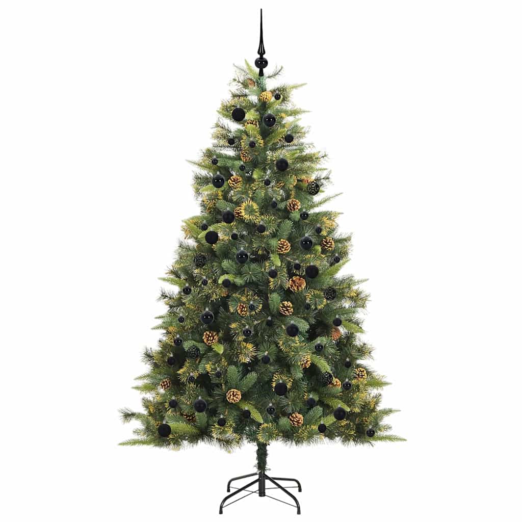 Sapin de Noël artificiel avec branches pliables et cônes 240 cm - XIOS