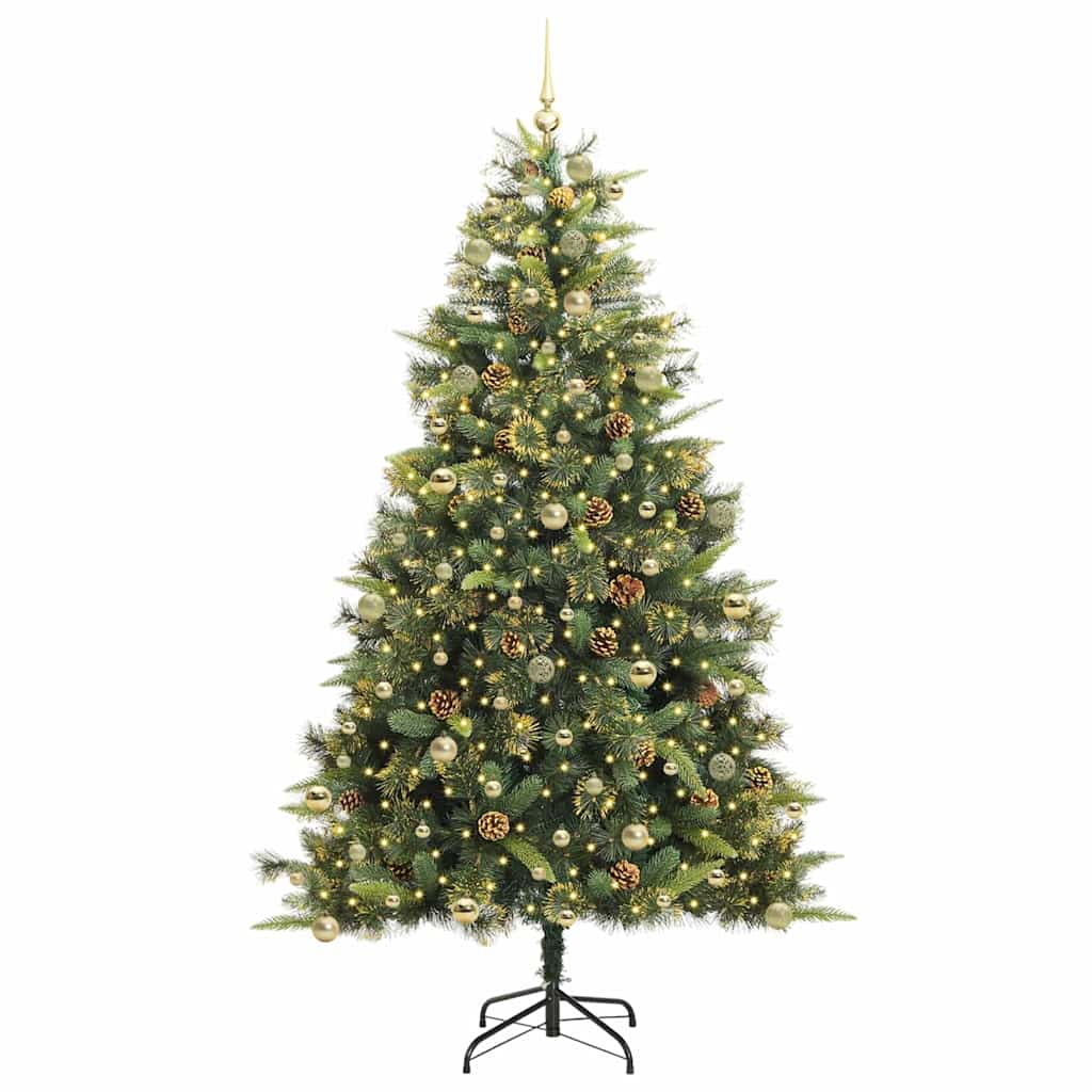 Sapin de Noël artificiel avec branches pliables et cônes 240 cm - XIOS
