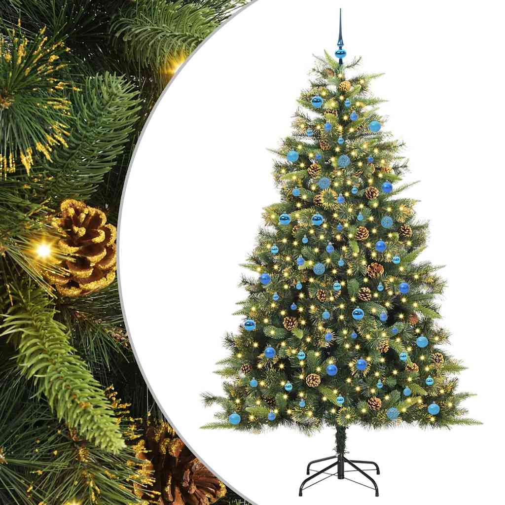 Sapin de Noël artificiel avec branches pliables et cônes 240 cm - XIOS