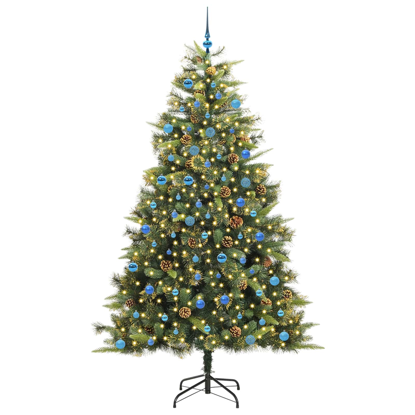 Sapin de Noël artificiel avec branches pliables et cônes 240 cm - XIOS