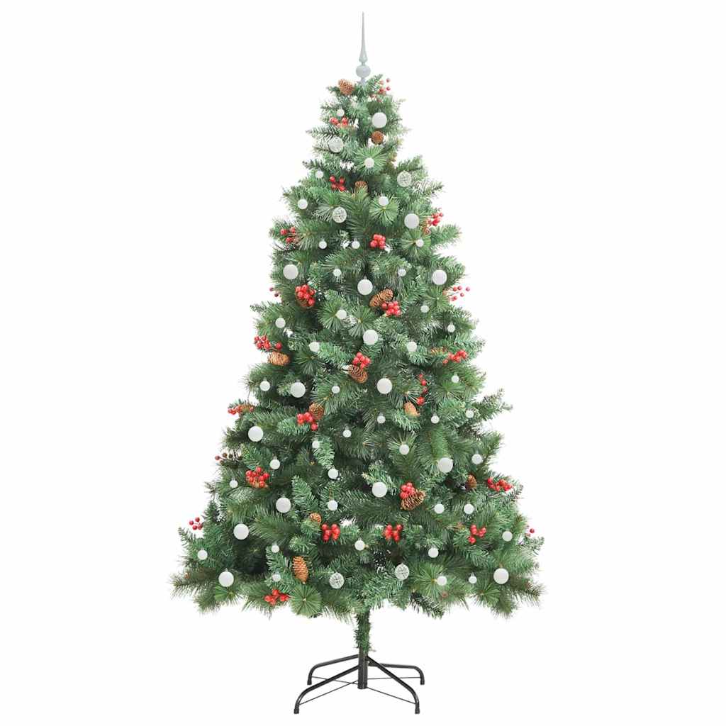 Sapin de Noël artificiel Vert 240 cm PVC et métal