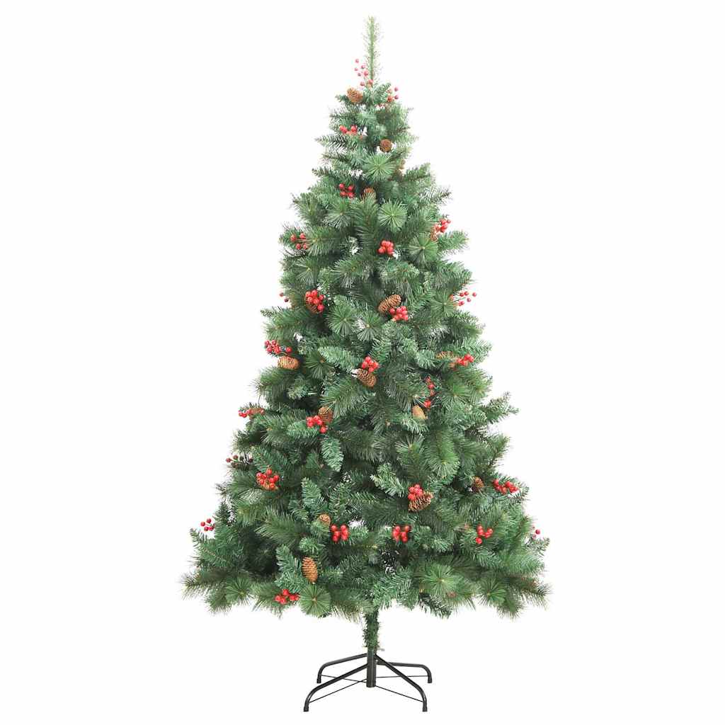 Sapin de Noël artificiel Vert 240 cm PVC et métal