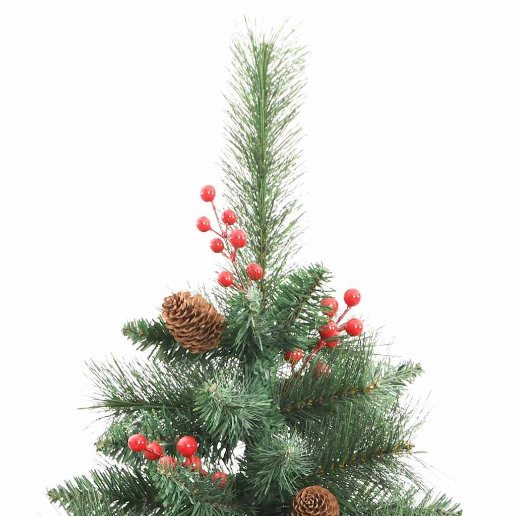 Sapin de Noël artificiel Vert 240 cm PVC et métal
