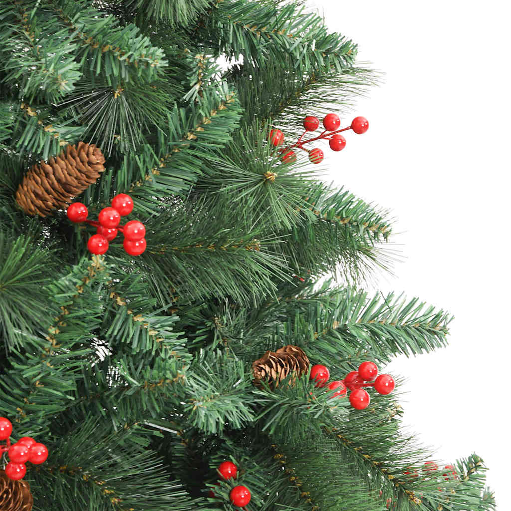 Sapin de Noël artificiel Vert 240 cm PVC et métal
