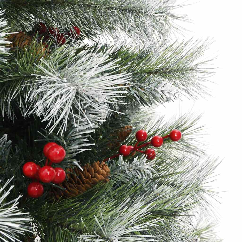 Sapin de Noël artificiel Vert et blanc 120 cm