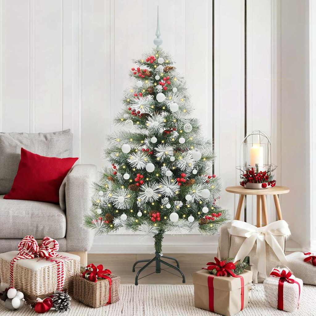 Sapin de Noël artificiel Vert et blanc 150 cm - XIOS