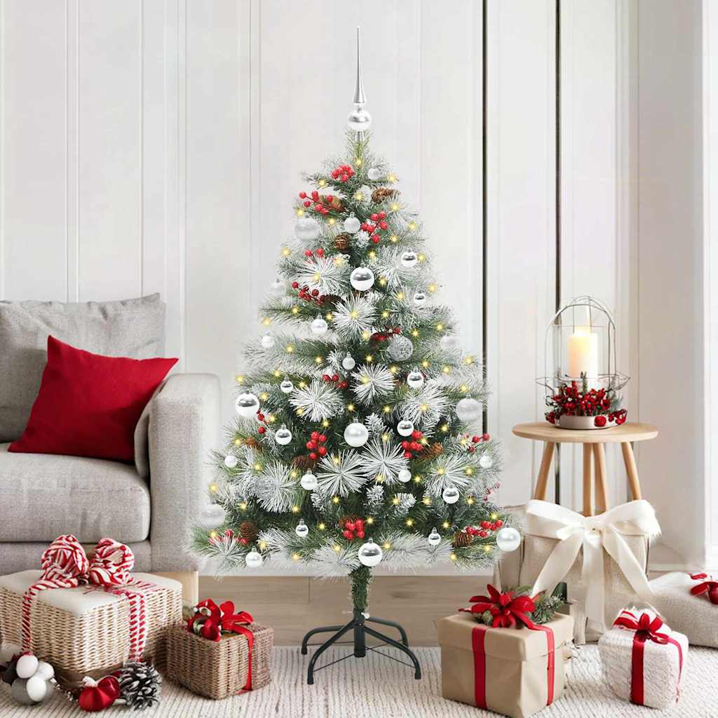 Sapin de Noël artificiel Vert et blanc 150 cm - XIOS