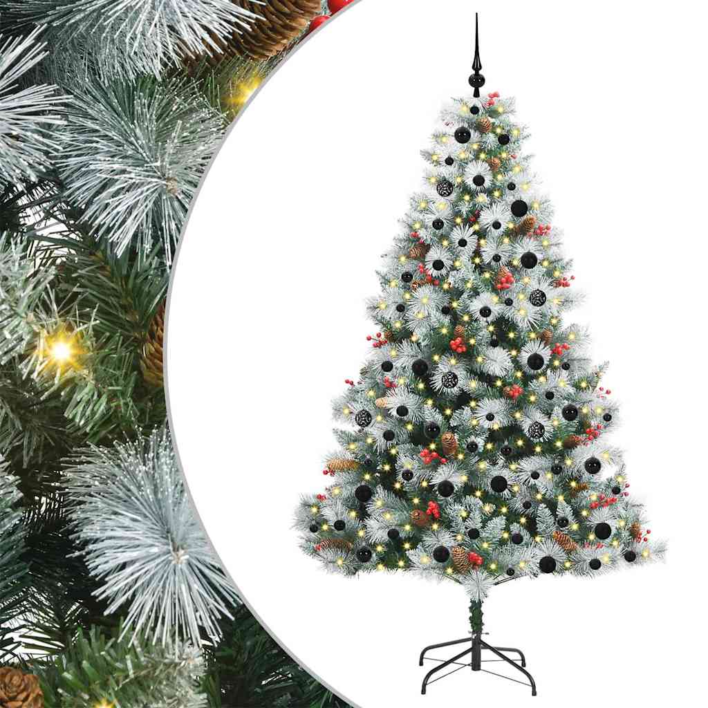 Sapin de Noël artificiel Vert et blanc 210 cm - XIOS