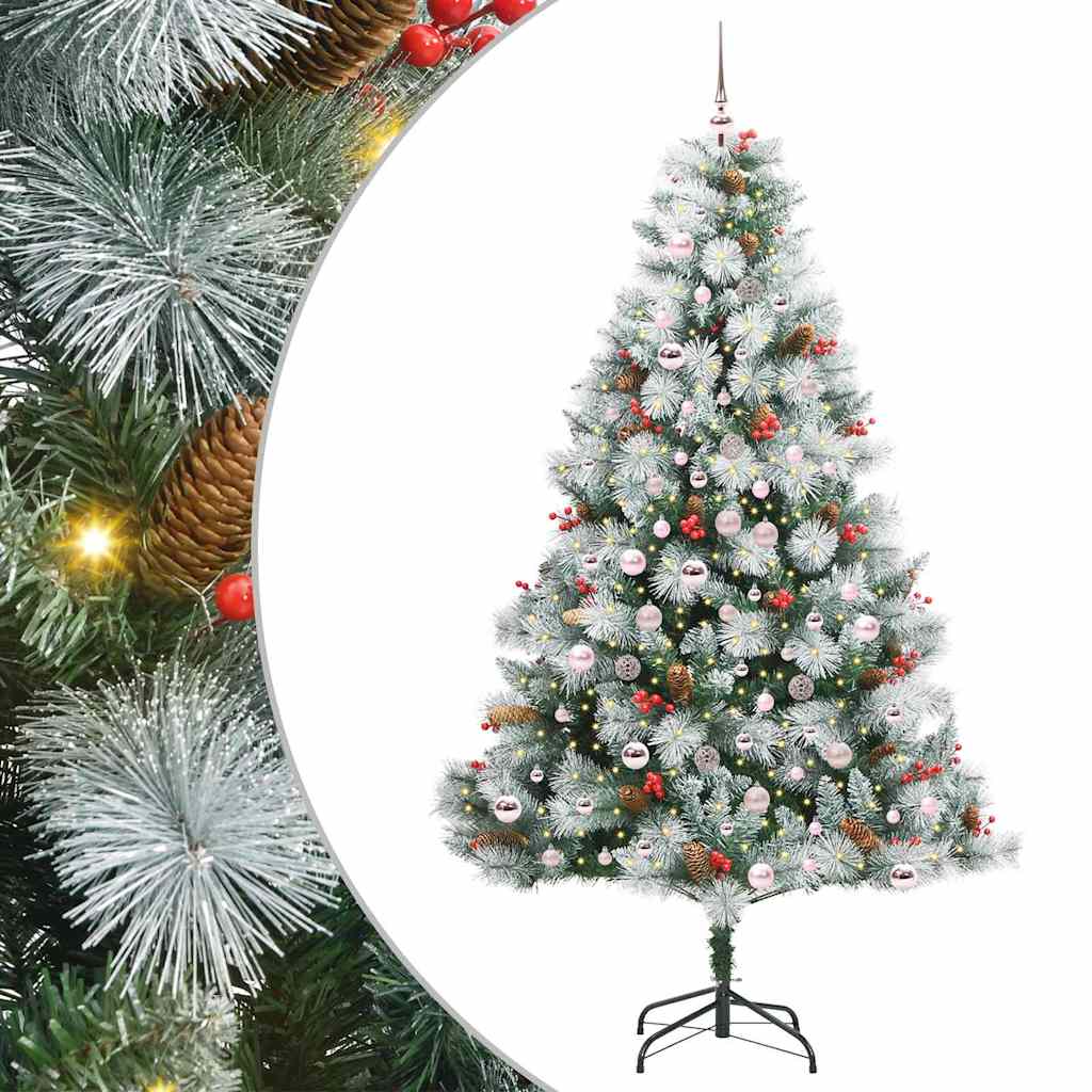 Sapin de Noël artificiel Vert et blanc 210 cm - XIOS