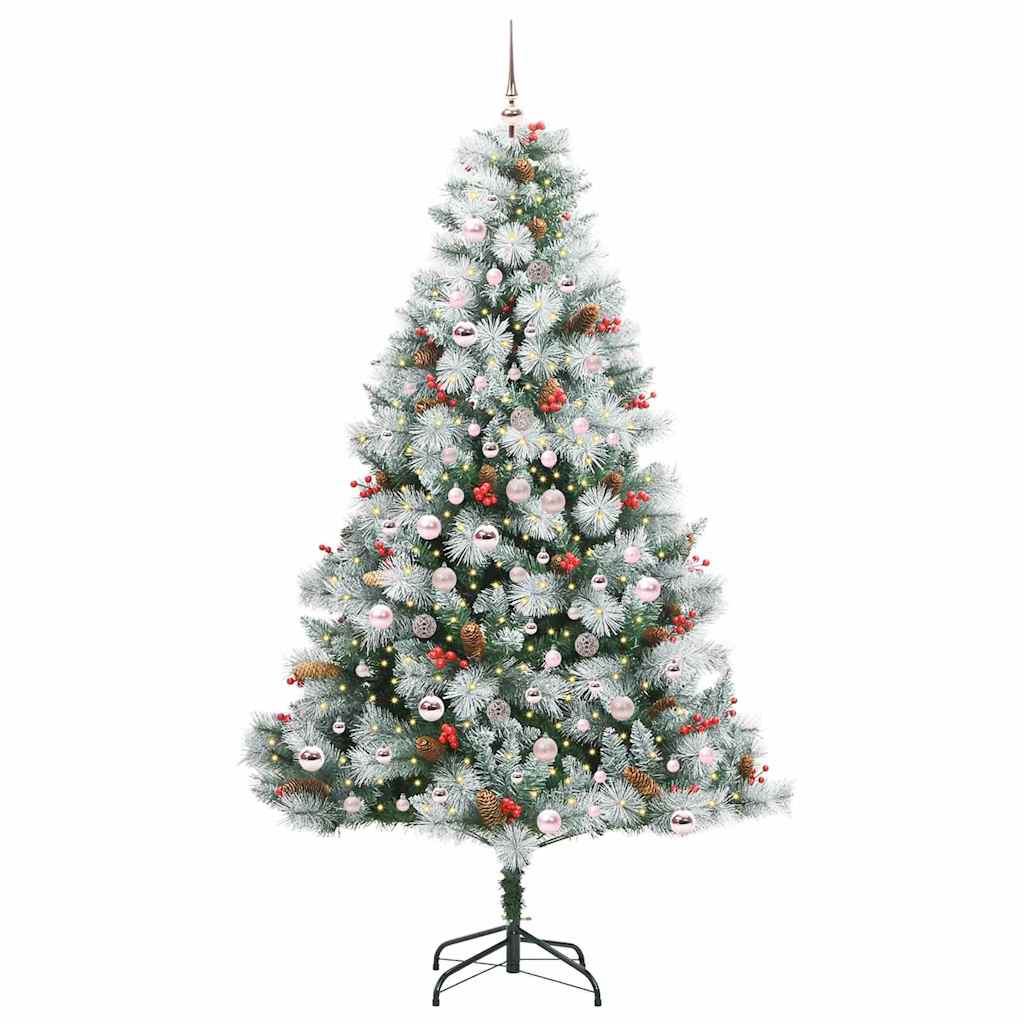 Sapin de Noël artificiel Vert et blanc 210 cm - XIOS