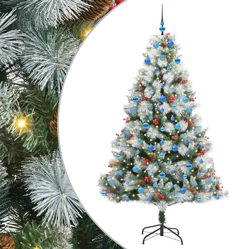 Sapin de Noël artificiel Vert et blanc 210 cm - XIOS