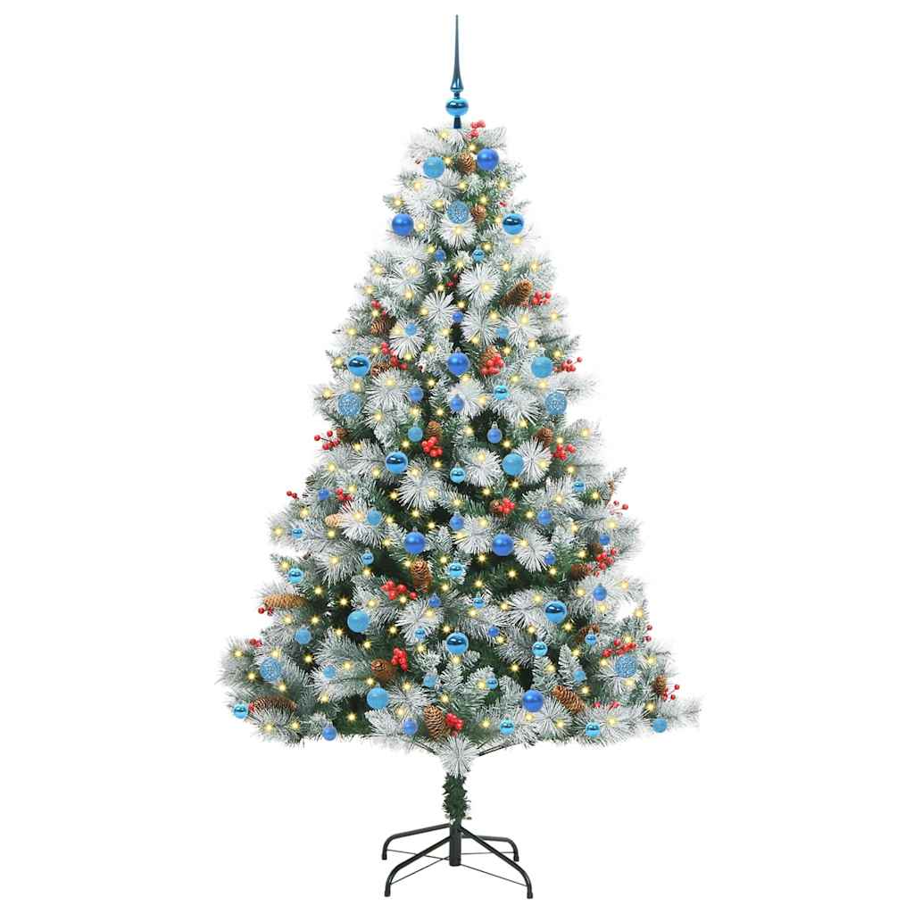 Sapin de Noël artificiel Vert et blanc 210 cm - XIOS