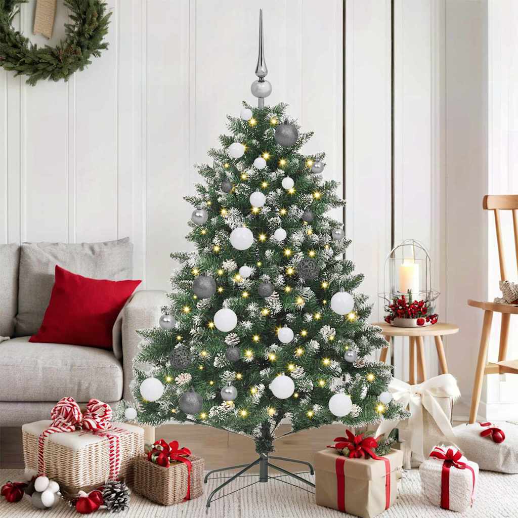 Sapin de Noël artificiel avec 150 LED Vert 85 x 85 x 120 cm - XIOS