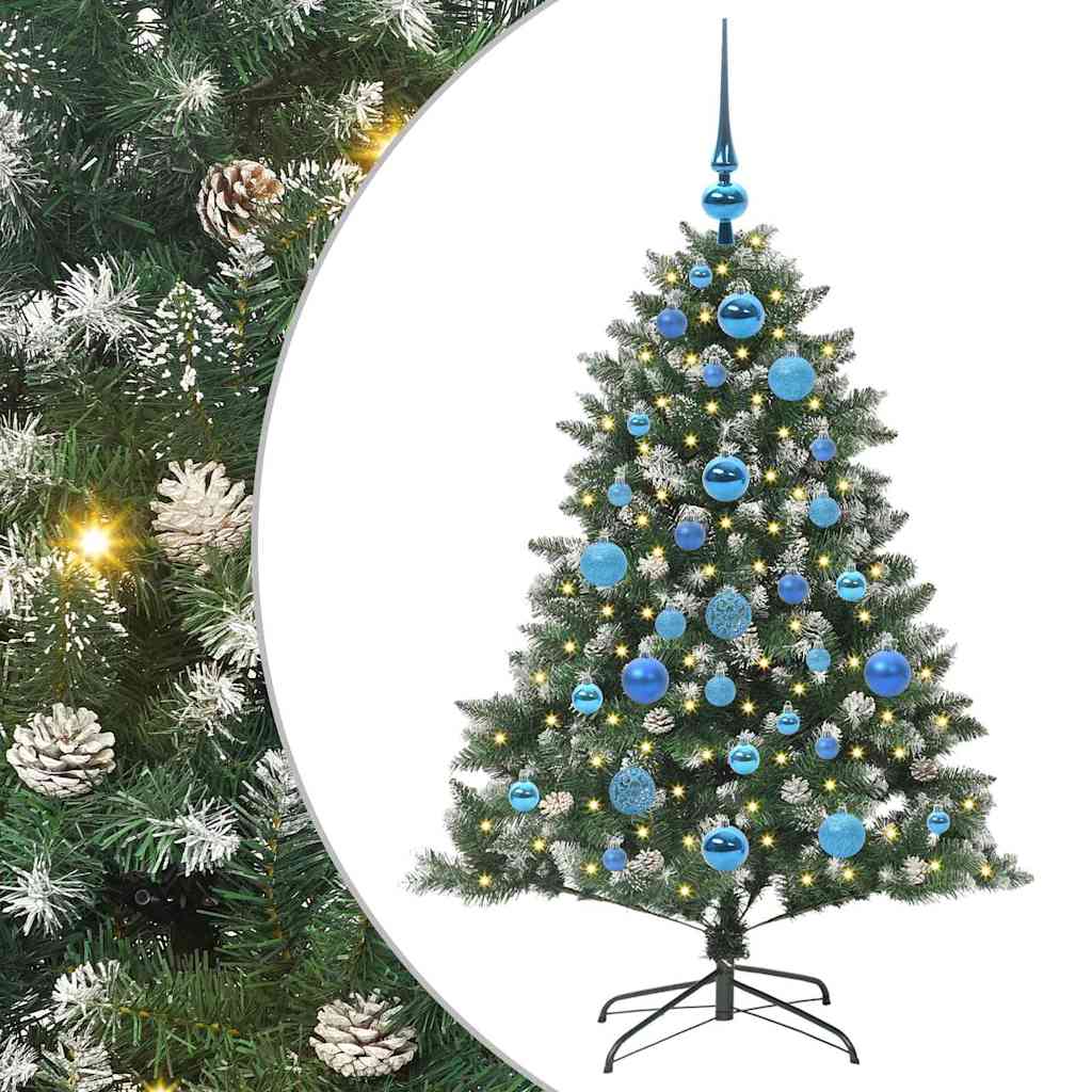 Sapin de Noël artificiel Vert 120 cm PVC, plastique et acier - XIOS
