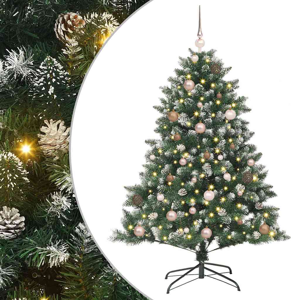 Sapin de Noël artificiel Vert 150 cm PVC, plastique et acier - XIOS