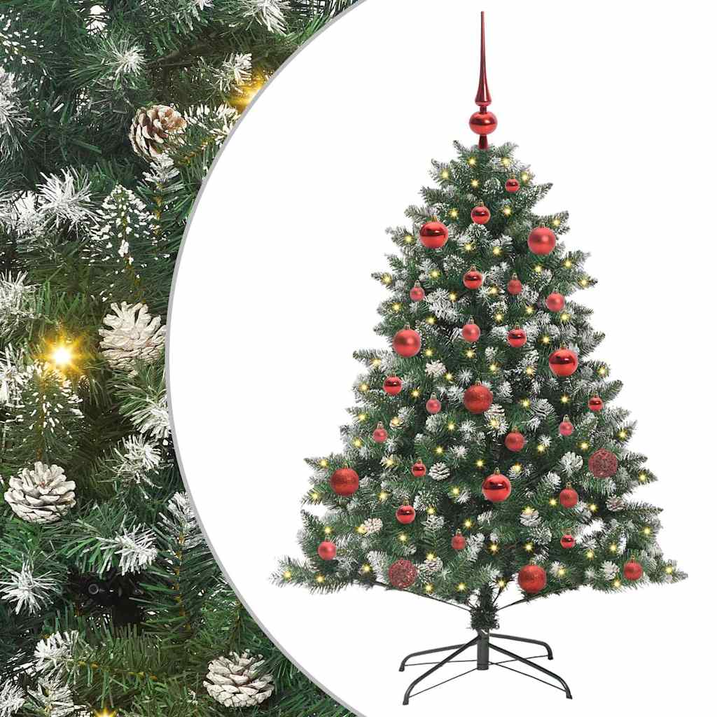 Sapin de Noël artificiel avec 150 LED Vert 105 x 105 x 150 cm - XIOS