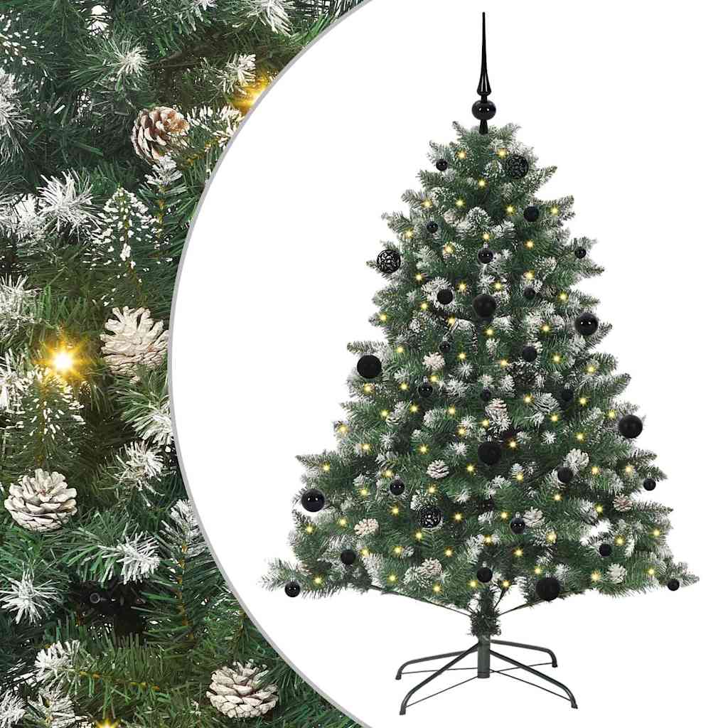 Sapin de Noël artificiel avec 150 LED Vert 105 x 105 x 150 cm - XIOS