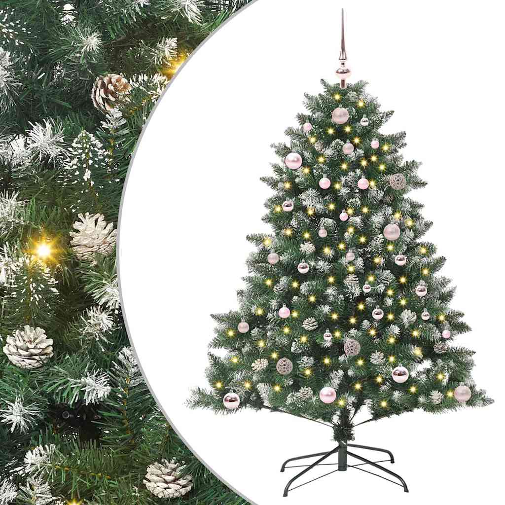 Sapin de Noël artificiel avec 150 LED Vert 105 x 105 x 150 cm - XIOS