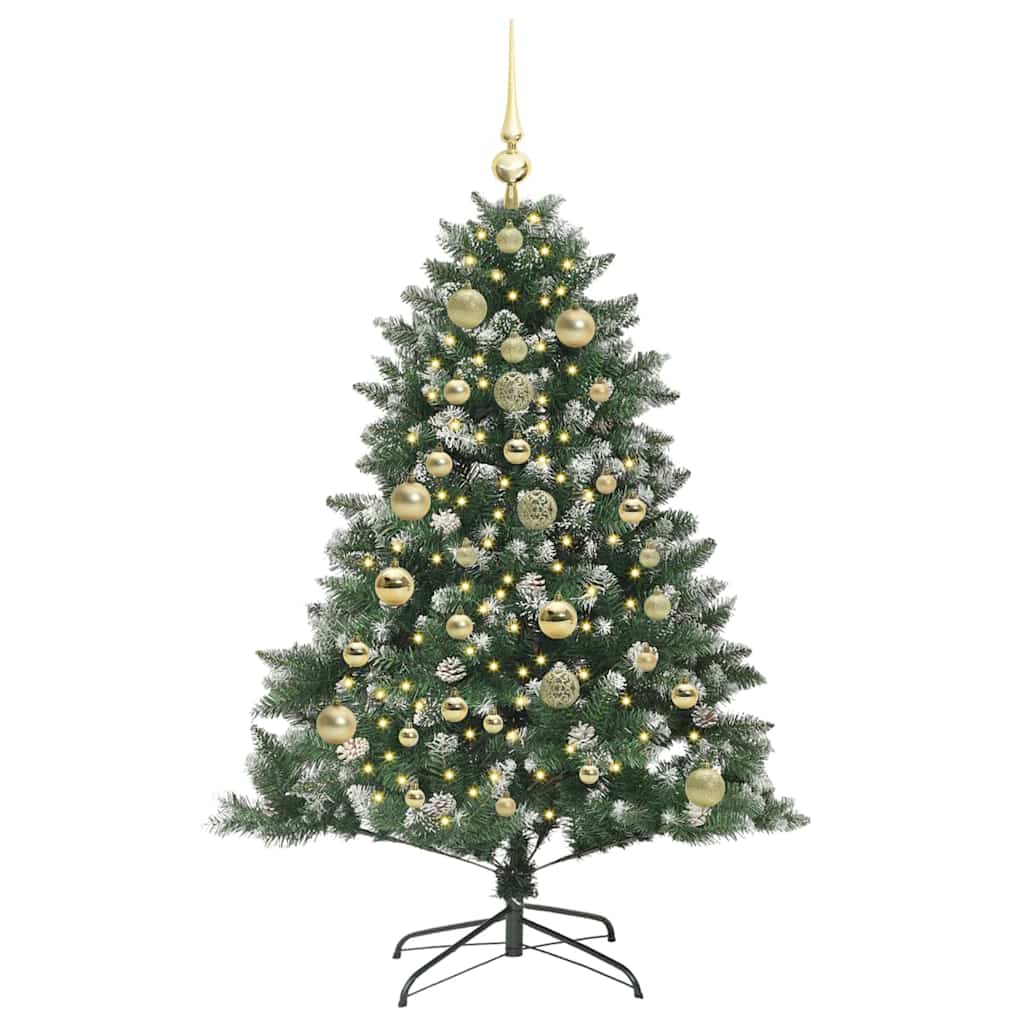 Sapin de Noël artificiel avec 150 LED Vert 105 x 105 x 150 cm - XIOS
