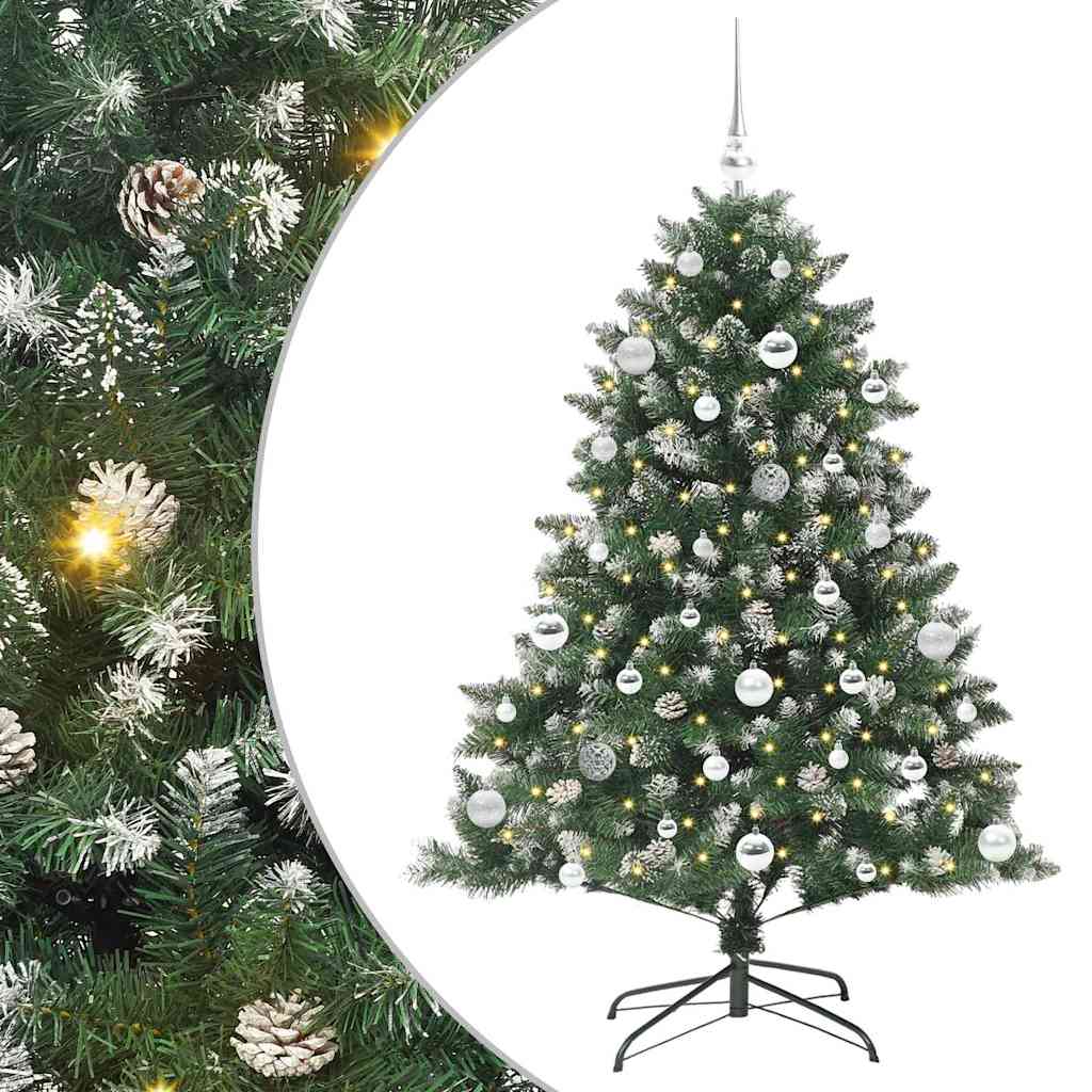 Sapin de Noël artificiel avec 150 LED Vert 105 x 105 x 150 cm - XIOS