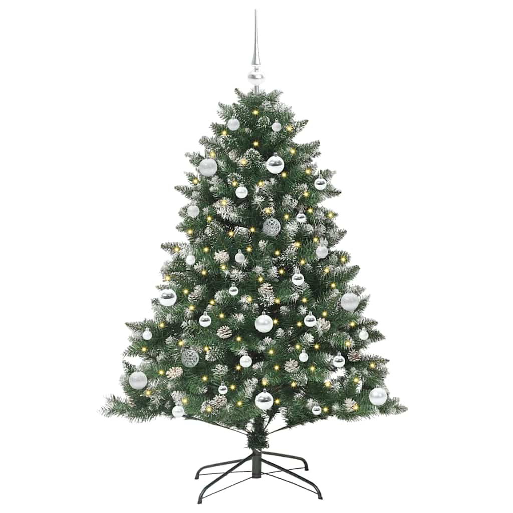 Sapin de Noël artificiel avec 150 LED Vert 105 x 105 x 150 cm - XIOS