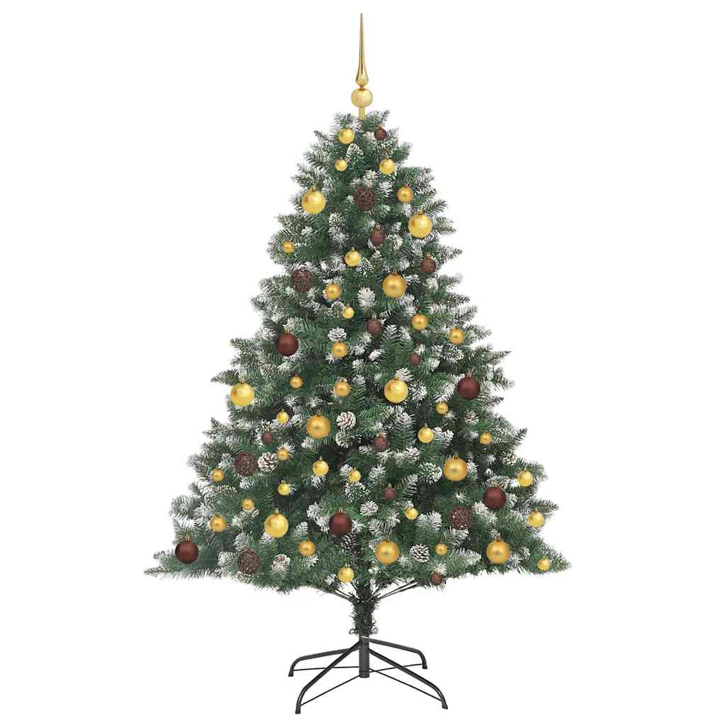 Sapin de Noël artificiel Vert 180 cm PVC, plastique et acier - XIOS