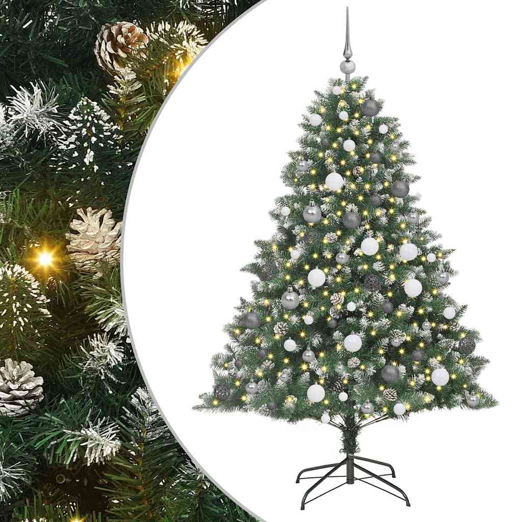 Sapin de Noël artificiel Vert 180 cm PVC, plastique et acier - XIOS
