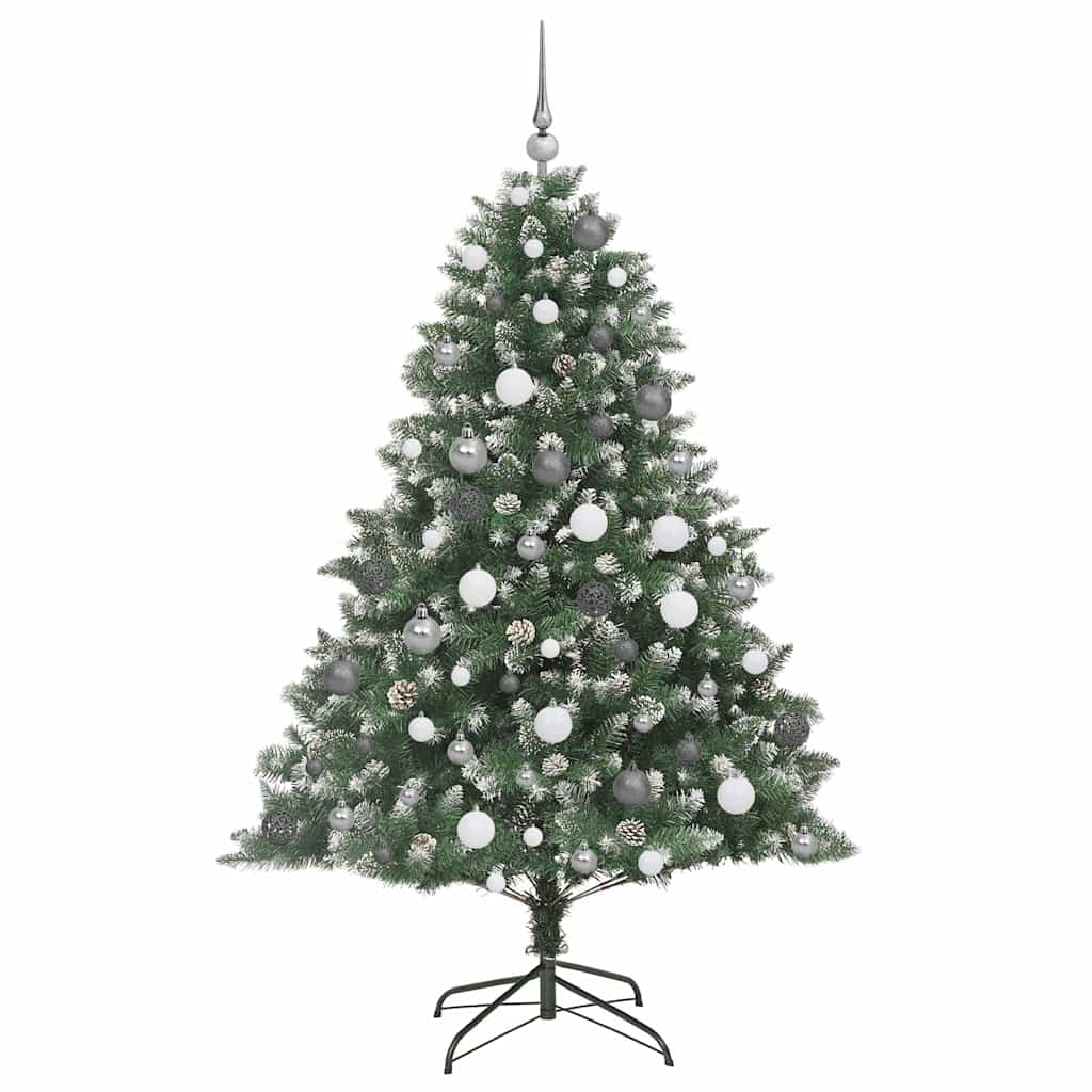 Sapin de Noël artificiel Vert 180 cm PVC, plastique et acier - XIOS