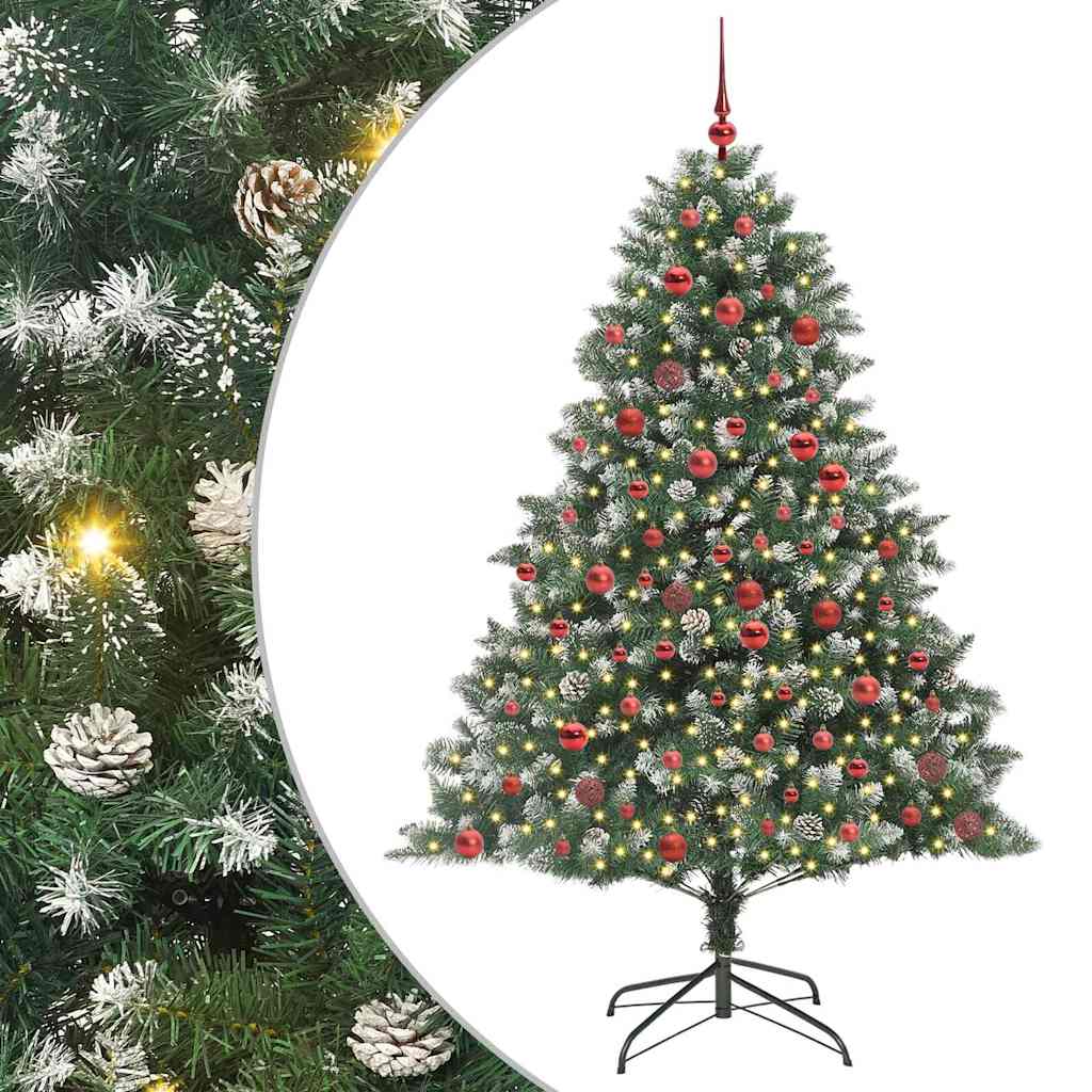 Sapin de Noël artificiel avec 300 LED Vert 126 x 126 x 180 cm - XIOS