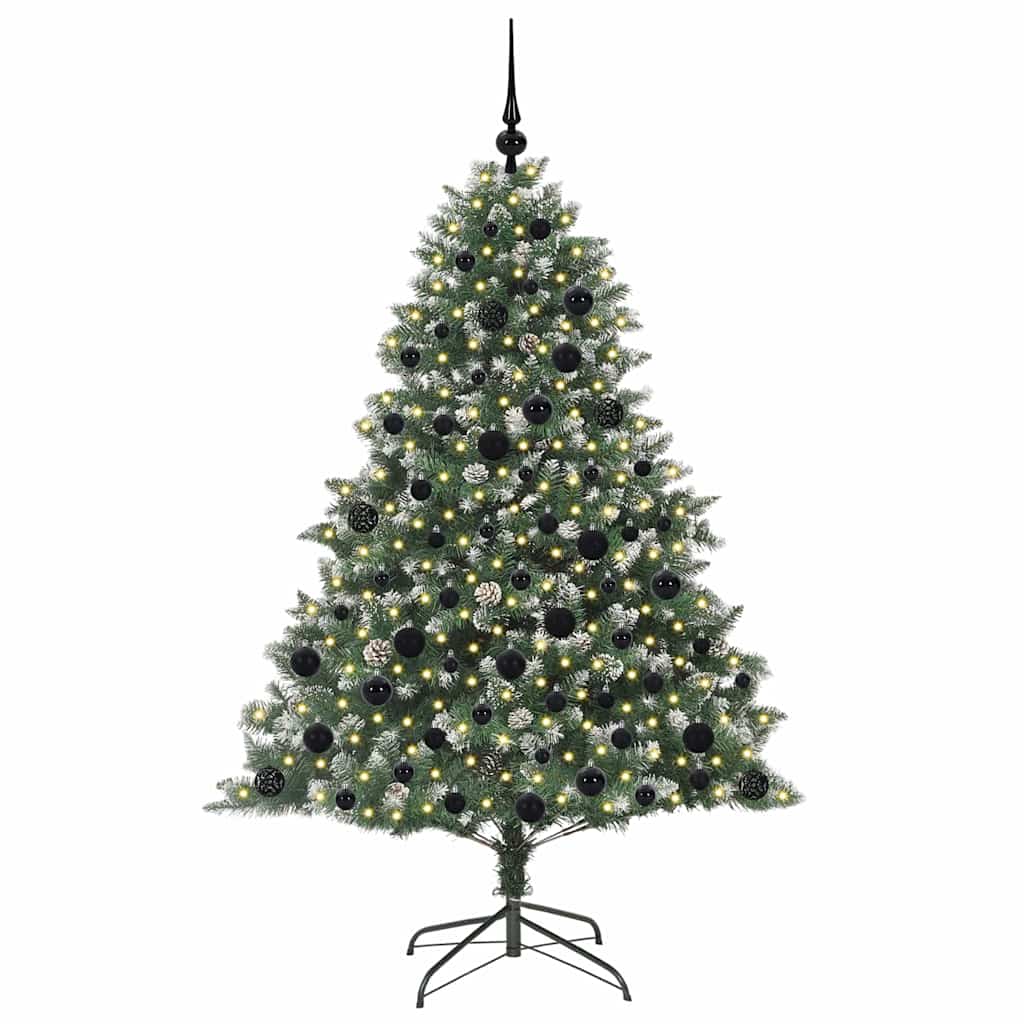 Sapin de Noël artificiel avec 300 LED Vert 126 x 126 x 180 cm - XIOS