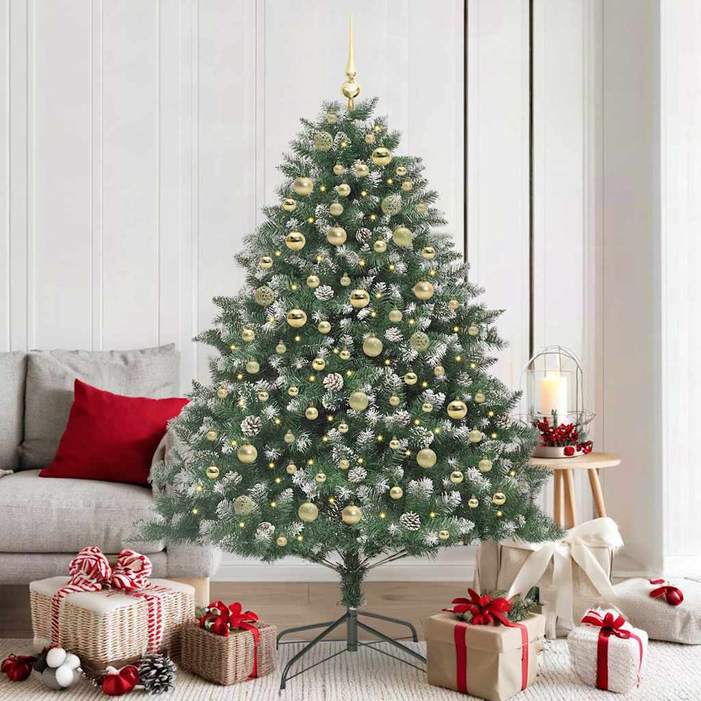 Sapin de Noël artificiel avec 300 LED Vert 126 x 126 x 180 cm - XIOS