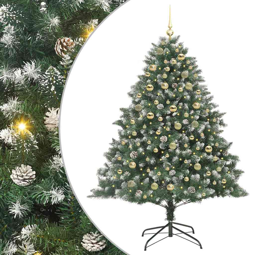 Sapin de Noël artificiel avec 300 LED Vert 126 x 126 x 180 cm - XIOS