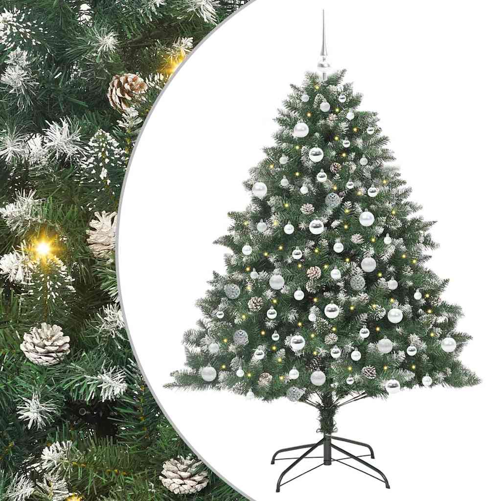 Sapin de Noël artificiel avec 300 LED Vert 126 x 126 x 180 cm - XIOS