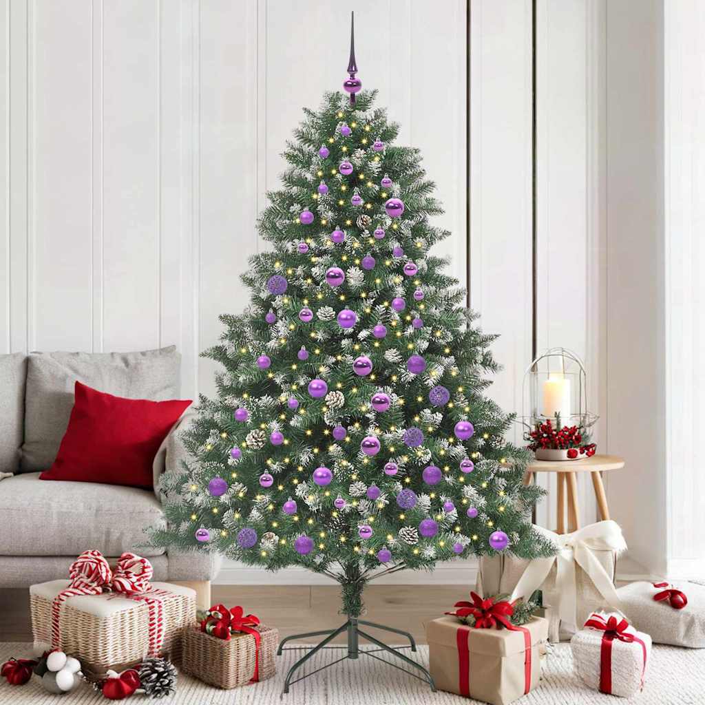 Sapin de Noël artificiel avec 300 LED Vert 126 x 126 x 180 cm - XIOS