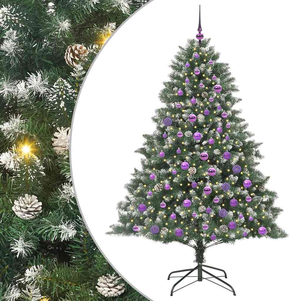 Sapin de Noël artificiel avec 300 LED Vert 126 x 126 x 180 cm - XIOS