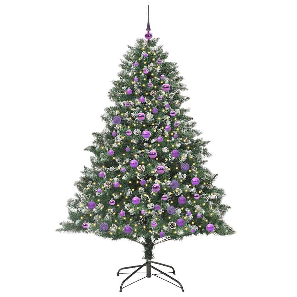 Sapin de Noël artificiel avec 300 LED Vert 126 x 126 x 180 cm - XIOS