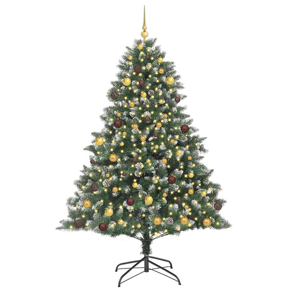 Sapin de Noël artificiel Vert 210 cm PVC, plastique et acier - XIOS