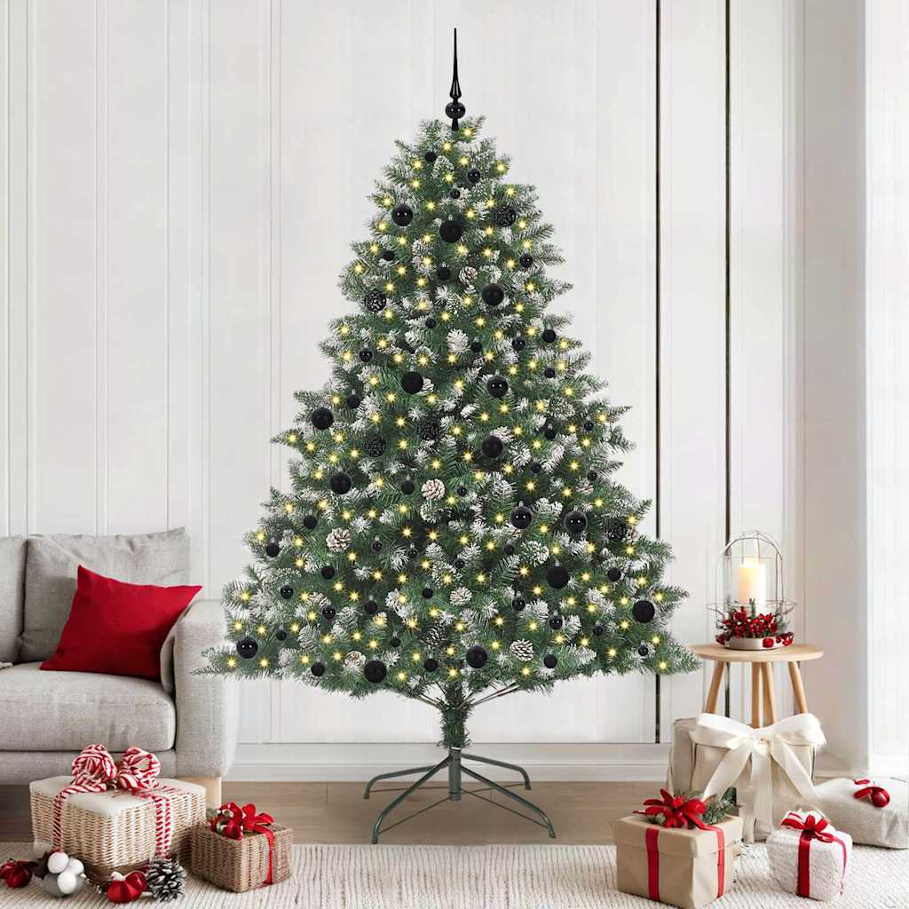 Sapin de Noël artificiel avec 300 LED Vert 140 x 140 x 210 cm - XIOS