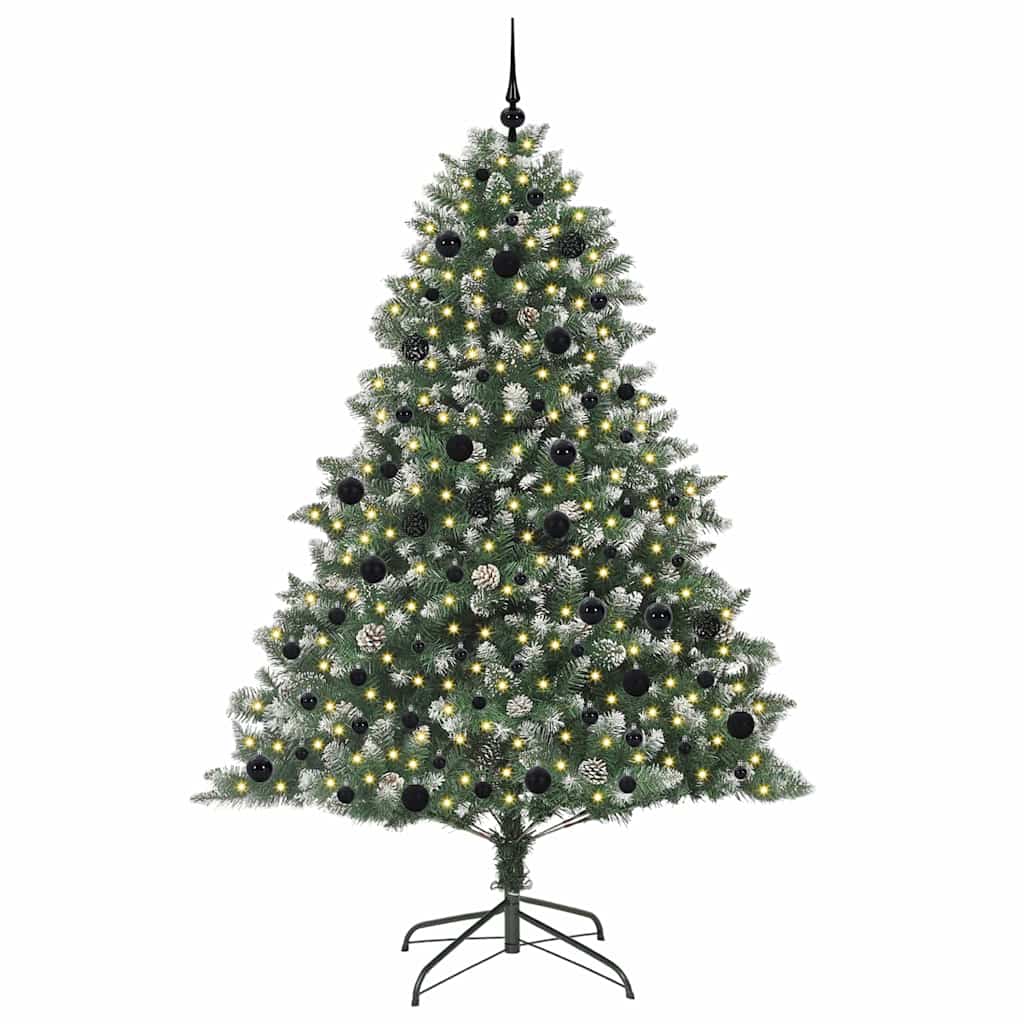 Sapin de Noël artificiel avec 300 LED Vert 140 x 140 x 210 cm - XIOS