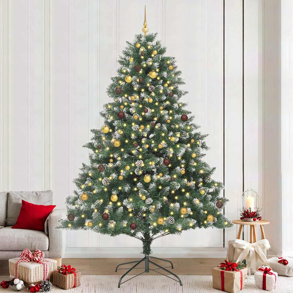 Sapin de Noël artificiel Vert 240 cm PVC, plastique et acier