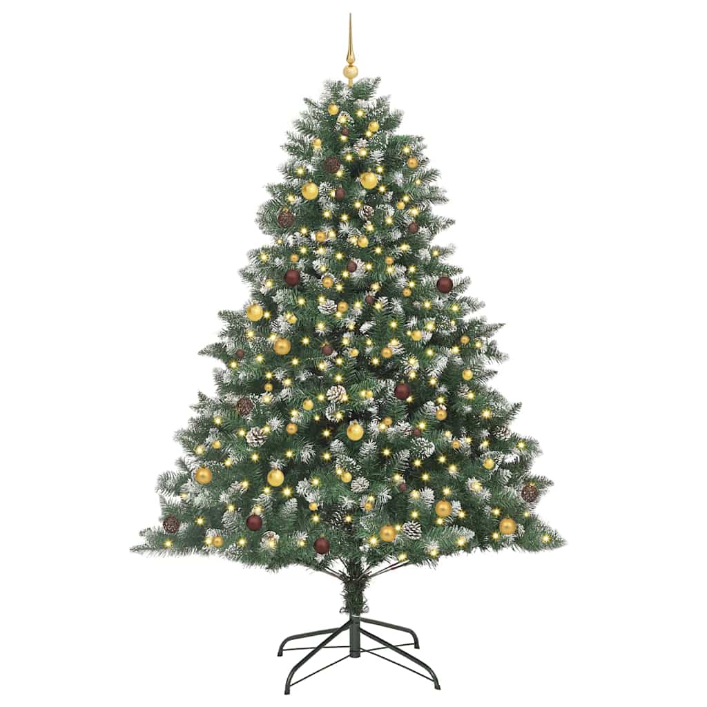 Sapin de Noël artificiel Vert 240 cm PVC, plastique et acier