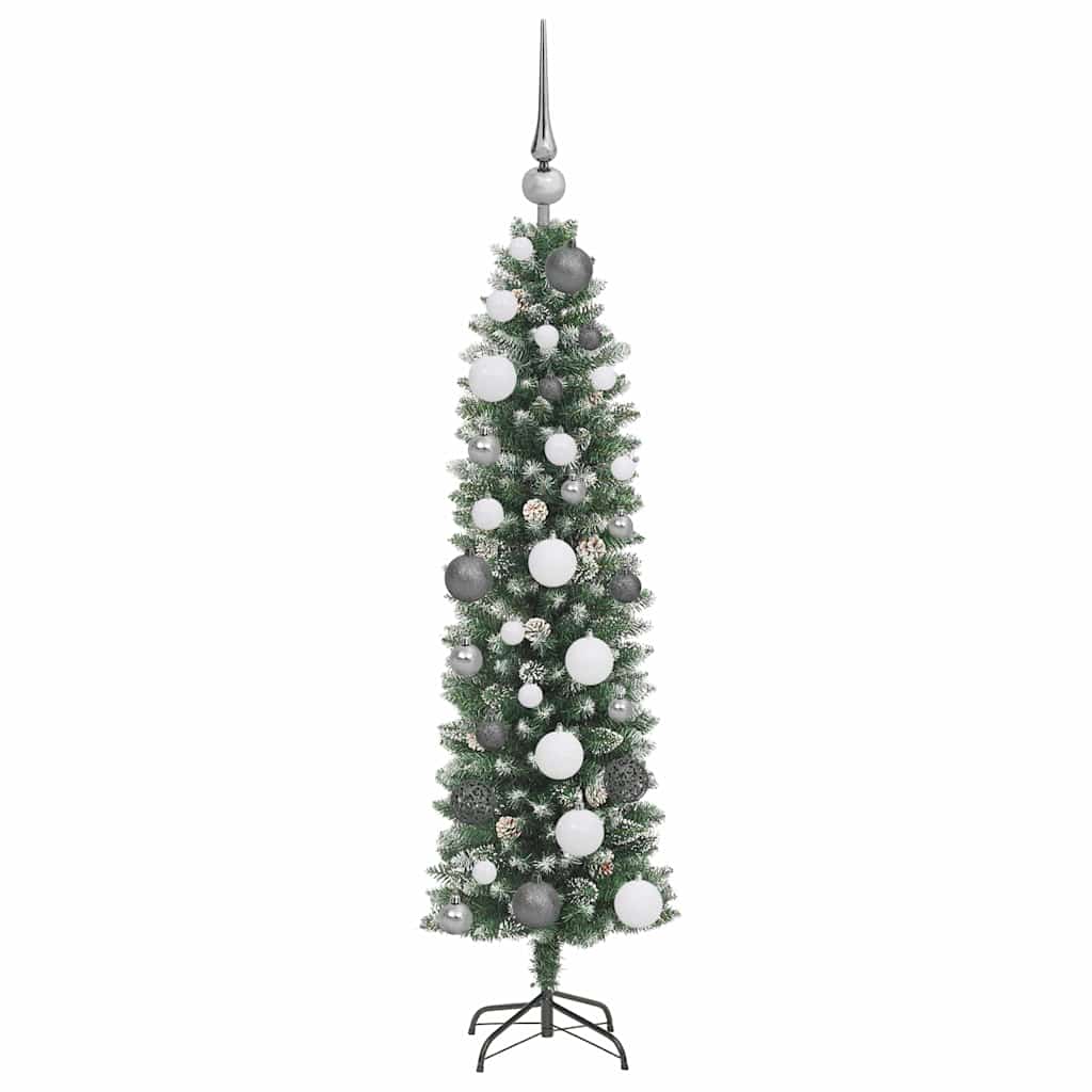 Arbre de Noël artificiel slim avec 150 LED Vert 120 cm - XIOS